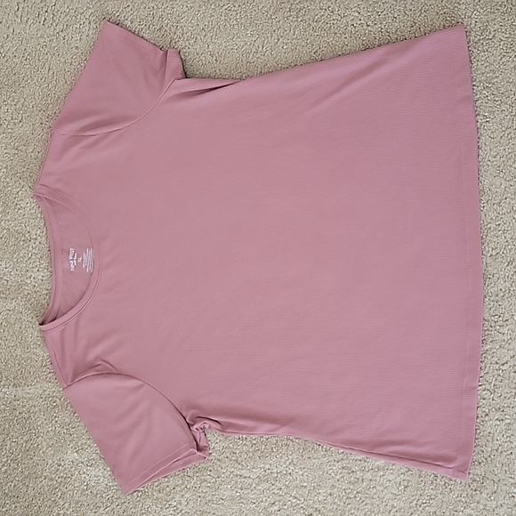 Nine West Tops - Mauve Rib Knit Soft Spun Nine West Tee XL